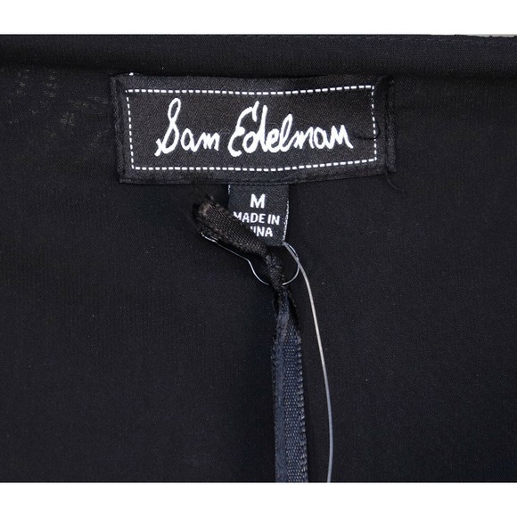 Sam Edelman Womens Bohemian Rhapsody Lace Dress Medium Fringe Flapper Black NEW - Picture 10 of 12